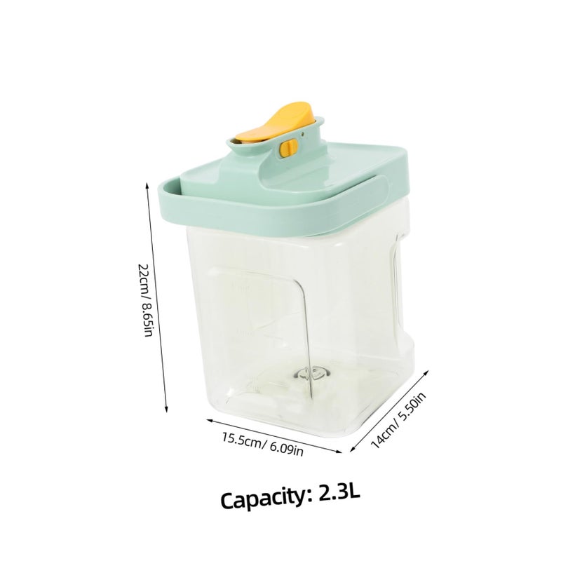 Clear Plastic Beverage Dispenser with Spigot Lid Juice Iced Tea Lemonade Jug for Fridge - Image 3