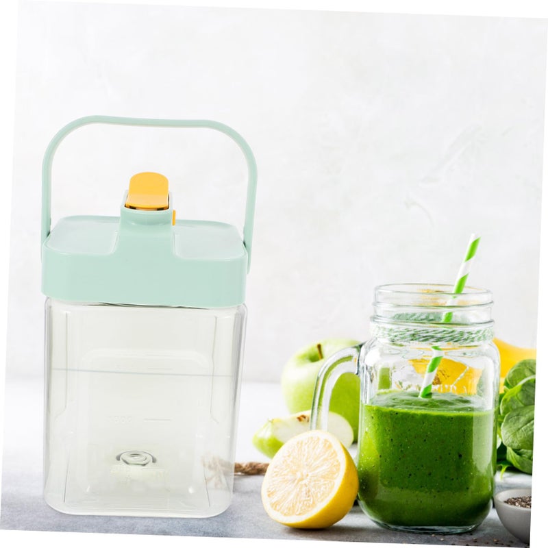Clear Plastic Beverage Dispenser with Spigot Lid Juice Iced Tea Lemonade Jug for Fridge - Image 5