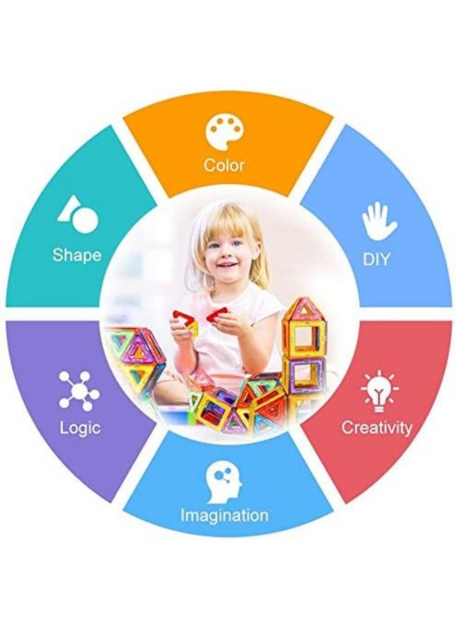 TEGRILO 32 Pcs Magnetic Building Blocks 3D Kids Building Blocks Set Magnetic Building Construction Educational STEM Toys for Toddler - Image 5