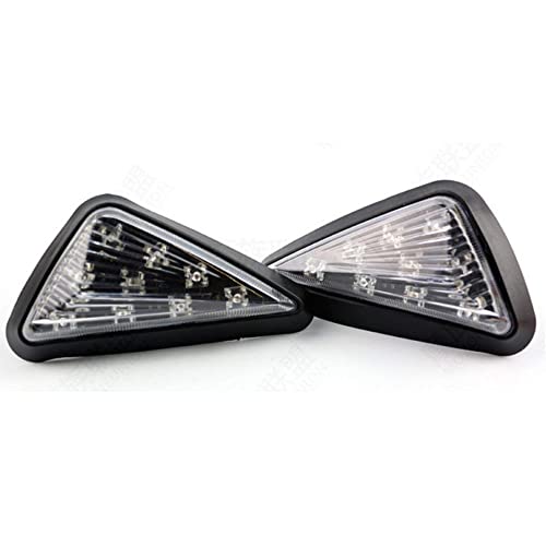 Ramanta Body Indicator R15 Imported Super Quality Yellow Flush Mount Smoked 9 LED Turn Signal Light Bike Indicator Lights 12V DC Compatible with CBR 150 250, YZF R15 V2 V3 V4 & M. (Pack Of 2, Amber) - Image 1