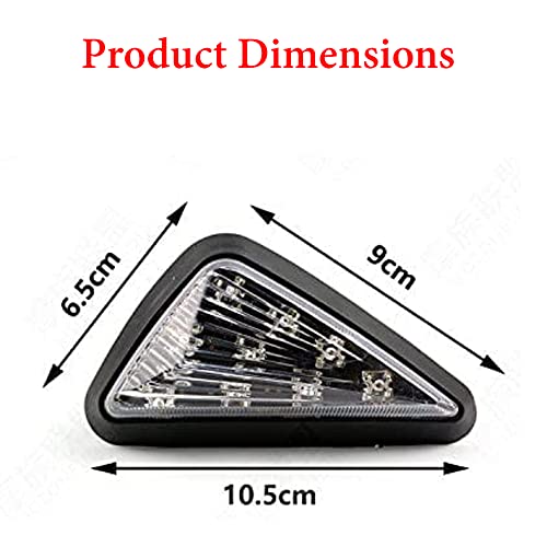 Ramanta Body Indicator R15 Imported Super Quality Yellow Flush Mount Smoked 9 LED Turn Signal Light Bike Indicator Lights 12V DC Compatible with CBR 150 250, YZF R15 V2 V3 V4 & M. (Pack Of 2, Amber) - Image 4