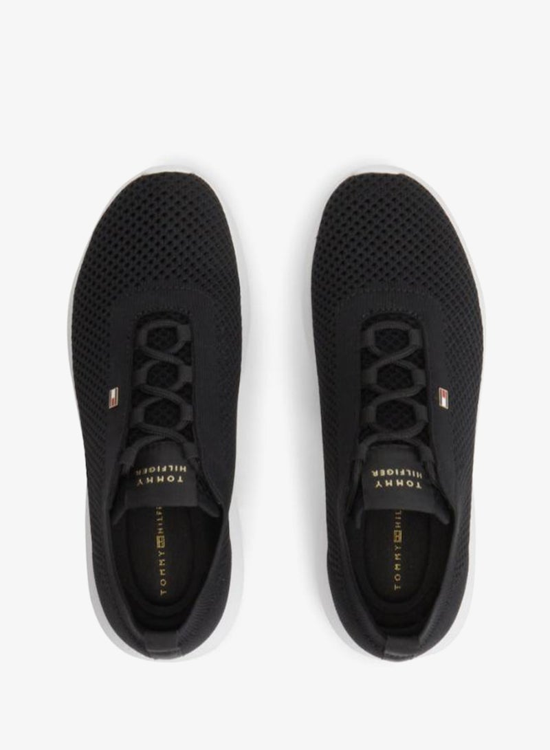 TOMMY HILFIGER Enamel Flag Knit Trainers - Image 5