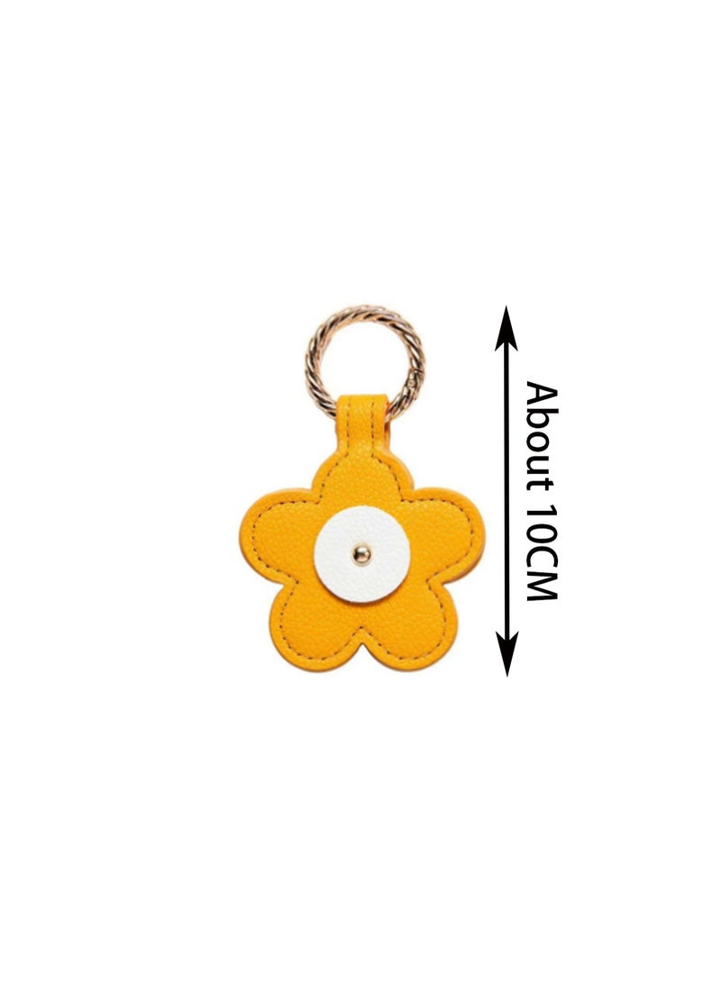 2pcs Flower White And Yellow Travel Magnetic Hat Clips Suitable For Hat Bags, Travel Outdoor Accessories, Portable Anti-Lost Hat Clips, Multi-Functional Fashion Sun Hat Clips For Men And Women - Image 2