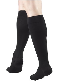 Truform Truform 30-40 mmHg Compression Stockings for Men and Women, Knee High Length, Closed Toe, Black, Large  - Image 4