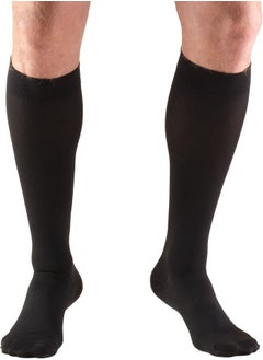 Truform Truform 30-40 mmHg Compression Stockings for Men and Women, Knee High Length, Closed Toe, Black, Large  - Image 1