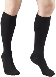 Truform Truform 30-40 mmHg Compression Stockings for Men and Women, Knee High Length, Closed Toe, Black, Large  - Image 3