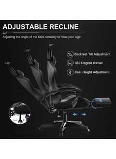 ACPLAY High Back Gaming Chair,High Quality Ergonomic PC Computer Chair,Adjustable Swivel, Headrest & Lumbar Support,Ideal for Office,Computer & Gaming  - Image 5