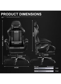 ACPLAY High Back Gaming Chair,High Quality Ergonomic PC Computer Chair,Adjustable Swivel, Headrest & Lumbar Support,Ideal for Office,Computer & Gaming  - Image 2