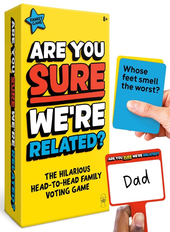 Lucky Egg Are You Sure We're Related - Family Guessing Party Game For Kids & Adults - Image 1