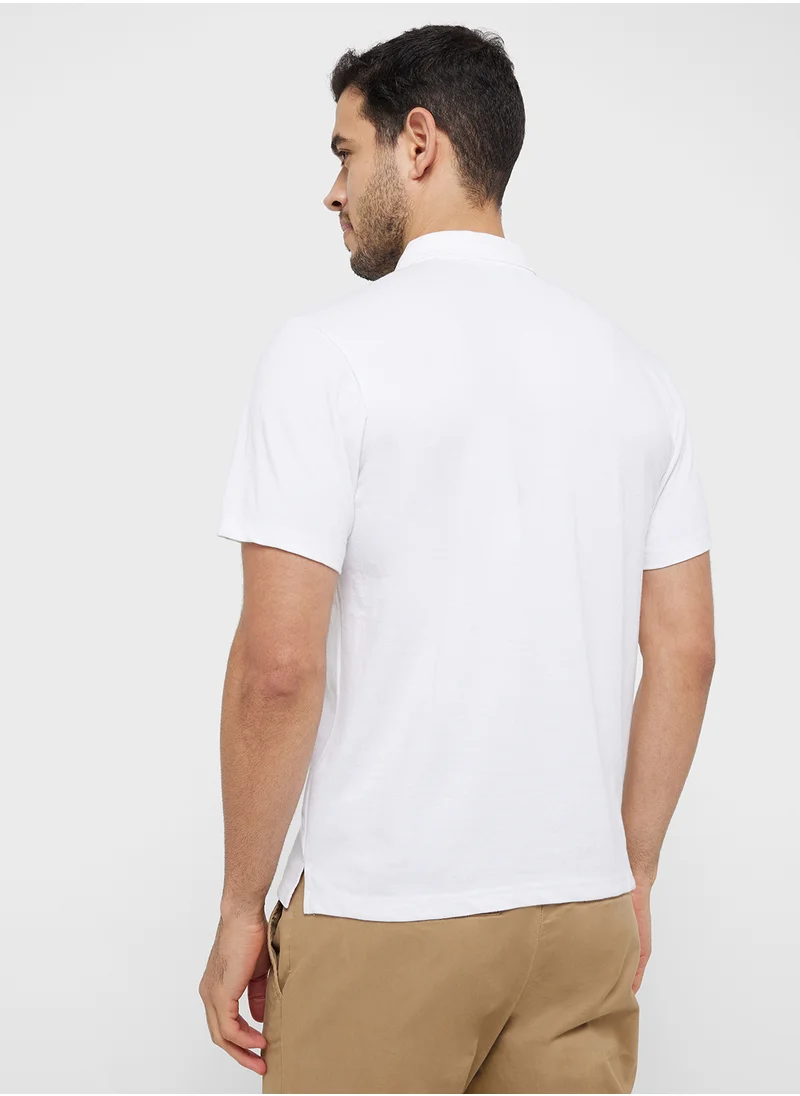 Robert Wood Basic Polo Shirt