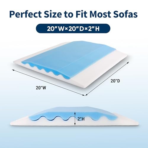 LIFVEAN Upgraded 2in1 Couch Cushion Support for Sagging Cushions 20x20x2 Under Sofa Cushion Support for Sagging Seat Repair Insert to Lift Couch Set of 3 - Image 3
