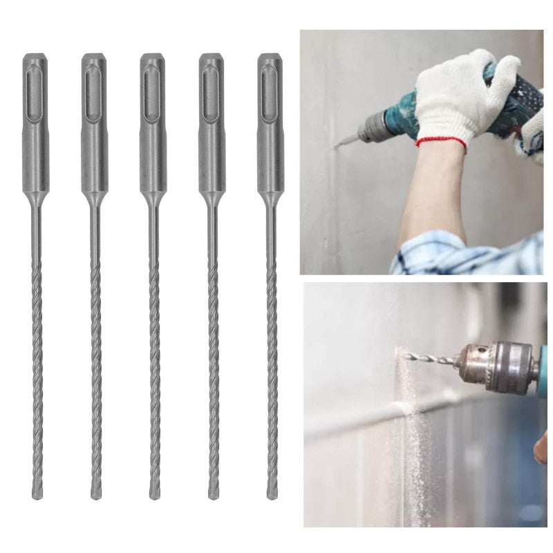 Rotary Hammer Drill Bit 7mm Carbide Tip Self Centering Drill - Quick Chip Discharge Masonry Drill Bit for Concrete Brick Stone Block Applications - Image 1