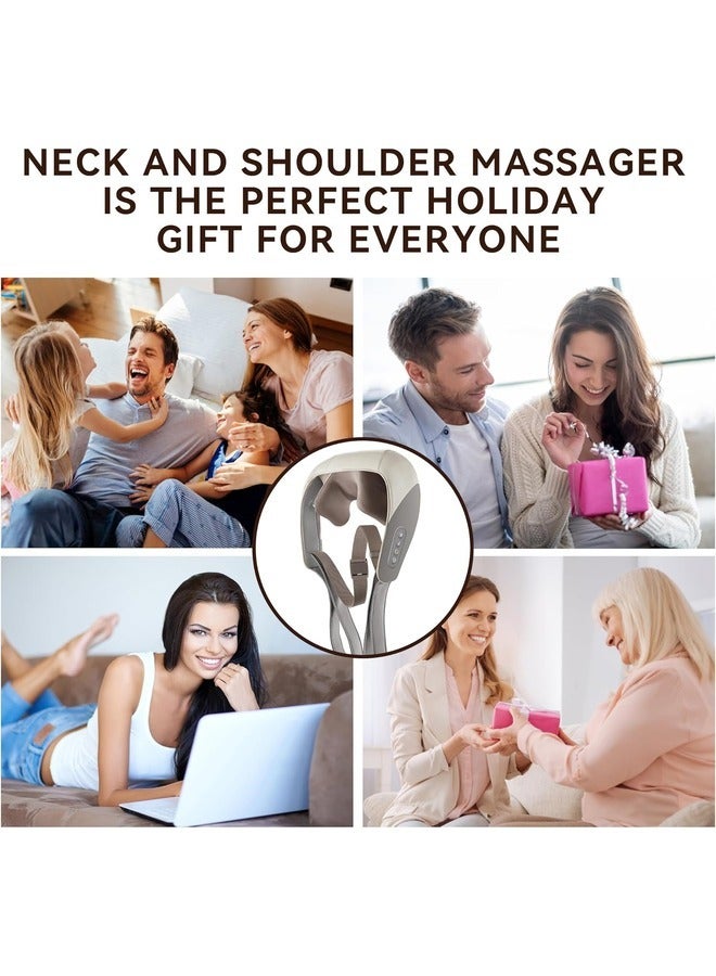 ELTRAZONE "Multicolor Mini Neck and Shoulder Massager with Heat – Deep Tissue Electric Kneading Massager for Neck, Back, Shoulder, and Legs – Ideal for Pain Relief" - Image 5
