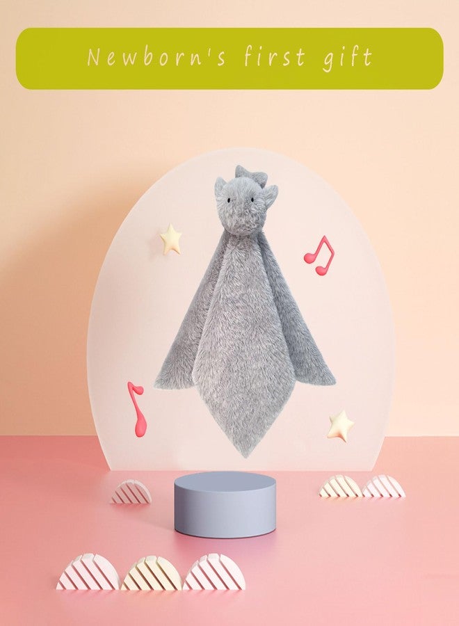 Doindute Baby Gray Whale Soft Stuffed Animal Security Blanket, Plush Whale Character Lovey Blanket, Baby Shower/Nursery Gift, Newborn Infant Toddler Snuggle Blankie for Girls Boys, 14 Inches - Image 4