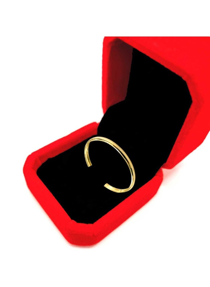 Hamsa.ae - 18K Pure Gold Plain Ring - Image 1
