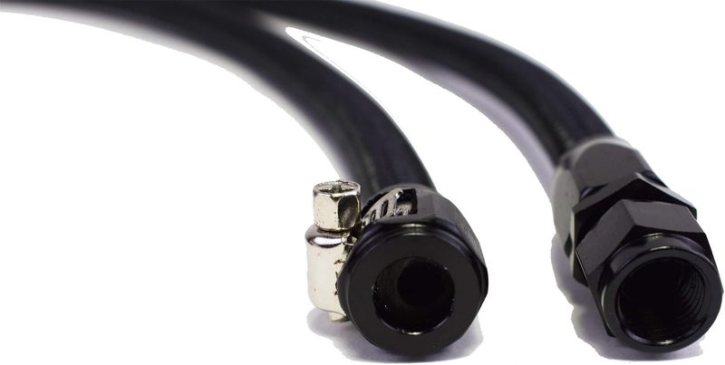 A-Team Performance LS LSX LS1 LS2 LS6 LM7 Steam Vents Kit with Hardware and Hoses -4 AN Complete Coolant Crossover Black - Image 4