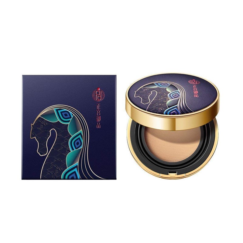 ZEESEA ZEESEA Palace Identity Liquid Foundation Makeup Cushion Foundation BB Cream Skincare Ingredients Long Lasting and High Coverage Cushion Compact Porcelain White 