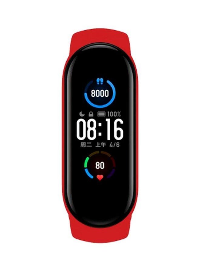 shAyzee - Replacement Strap For Xiaomi Mi Band 5 Red - Image 1