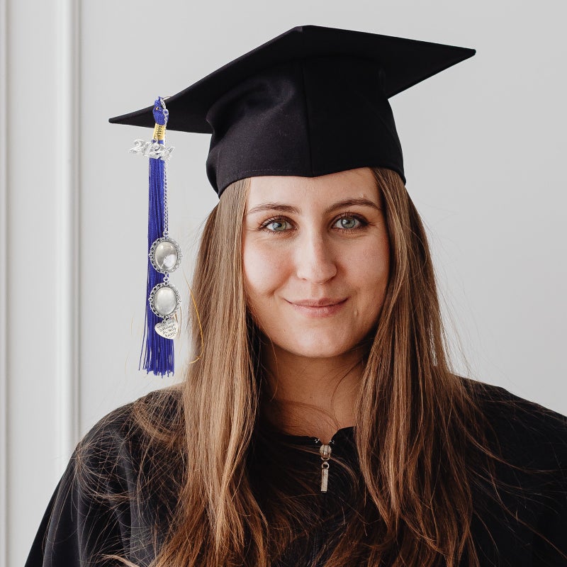 Graduation Cap Tassel Memorial Photo Charm Tassel Cap Charm Memorial Photo Chain Pendant Graduation Decor - Image 2