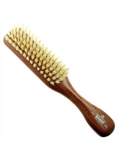 KENT Kent DA4S Finest Women's Danta Wood, Soft White Bristle, Narrow Grooming Hair Brush - Fine or Thinning Hair, Promotes Shine / Stimulates Scalp  - Image 1