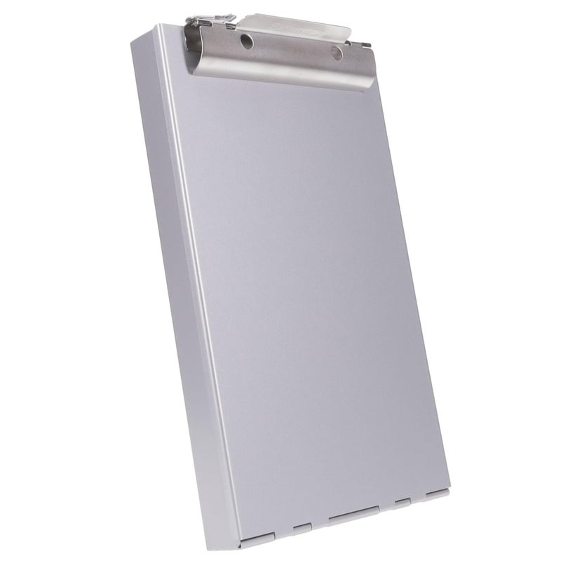 Saunders Recycled Aluminum Memo Size Clipboard with Storage, 6x10 Form Holder, Steel Clip with Self Locking Latch, Heavy Duty Citation Box for Nursing, Police & Truckers, Made in USA - Image 4