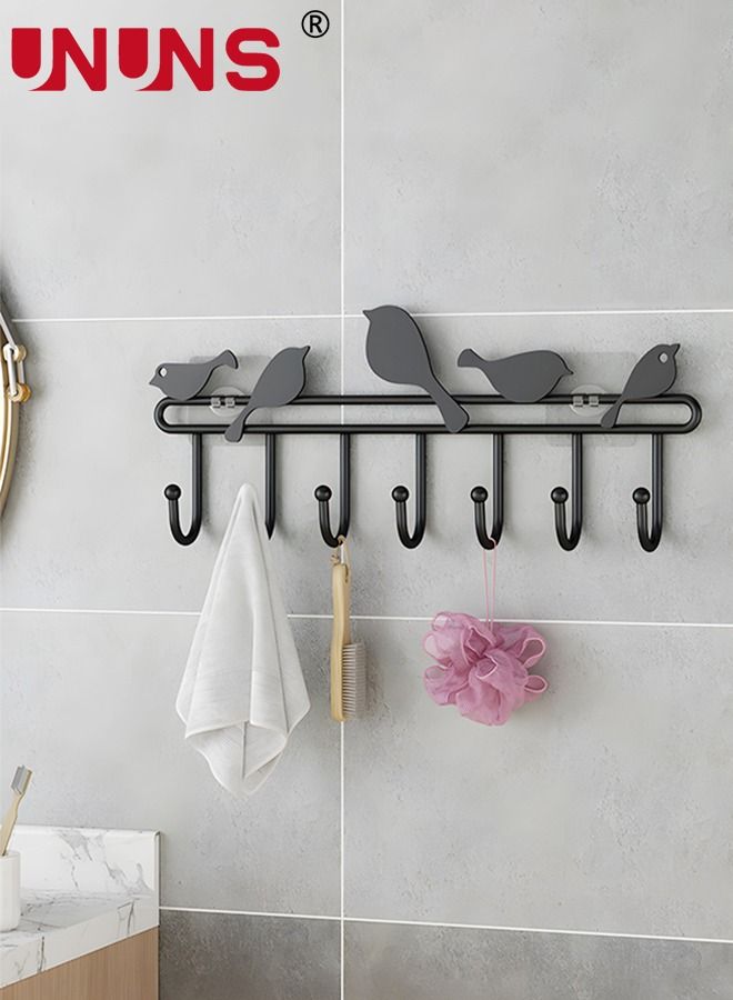Over The Door Hooks, 3 Pack, Metal, Black, 7 Hooks - Image 5