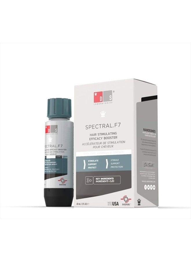 DS LABORATORIES - Spectral.F7 Booster Hair Thickening Serum for Men and Women by DS Laboratories - Serum to Support Hair Growth, Stress Induced Hair Thinning, Pair with Hair Growth Serums for Added Efficacy (2 fl oz) - Image 1