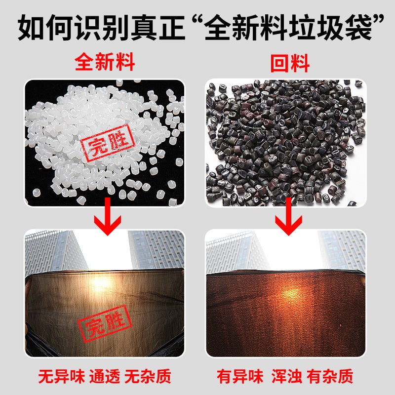 Extra Large Black Garbage Bags – Extra Thick HDPE Disposable Plastic Bags for Commercial Use - Image 3