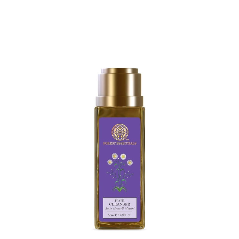 Forest Essentials منظف الشعر الأيورفيدي من فوريست إيسينشالز مع عسل الأملا والموليثي شامبو طبيعي مرطب للشعر الباهت والجاف يتحكم في تساقط الشعر وتقصفه خالي من الكبريت والبارابين 1 عدد - Image 1