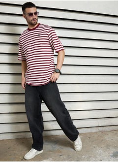 Relaxed Red Striped T-Shirt for Men - pzsku/Z9B1CE98ED6524E4B5868Z/45/_/1725289582/ea898e82-c301-44ef-b26d-e2ab1e02979c