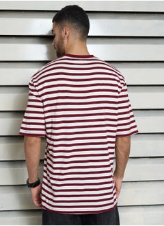 Relaxed Red Striped T-Shirt for Men - pzsku/Z9B1CE98ED6524E4B5868Z/45/_/1725289593/5c094a49-78ca-4923-a142-2a57174f346d