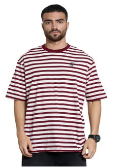 Relaxed Red Striped T-Shirt for Men - pzsku/Z9B1CE98ED6524E4B5868Z/45/_/1725290210/7d307233-da9c-45a6-ba6d-337c77edc1b7