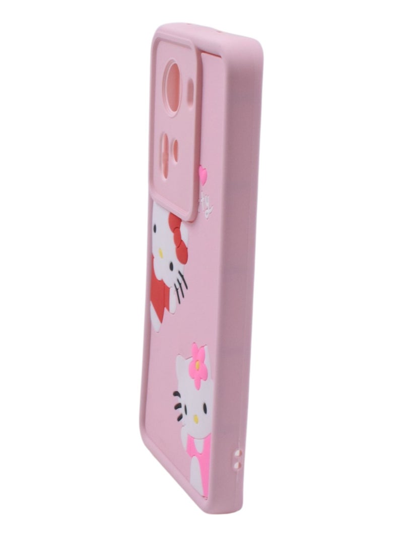 Hello Kitty Plastic Back Cover For Oppo Reno 11 - Multicolour - Image 3