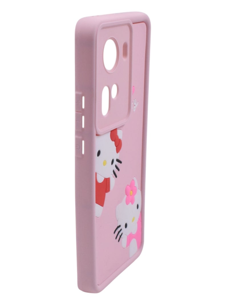 Hello Kitty Plastic Back Cover For Oppo Reno 11 - Multicolour - Image 2