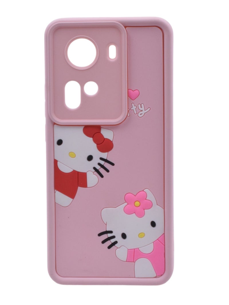 Hello Kitty Plastic Back Cover For Oppo Reno 11 - Multicolour - Image 1