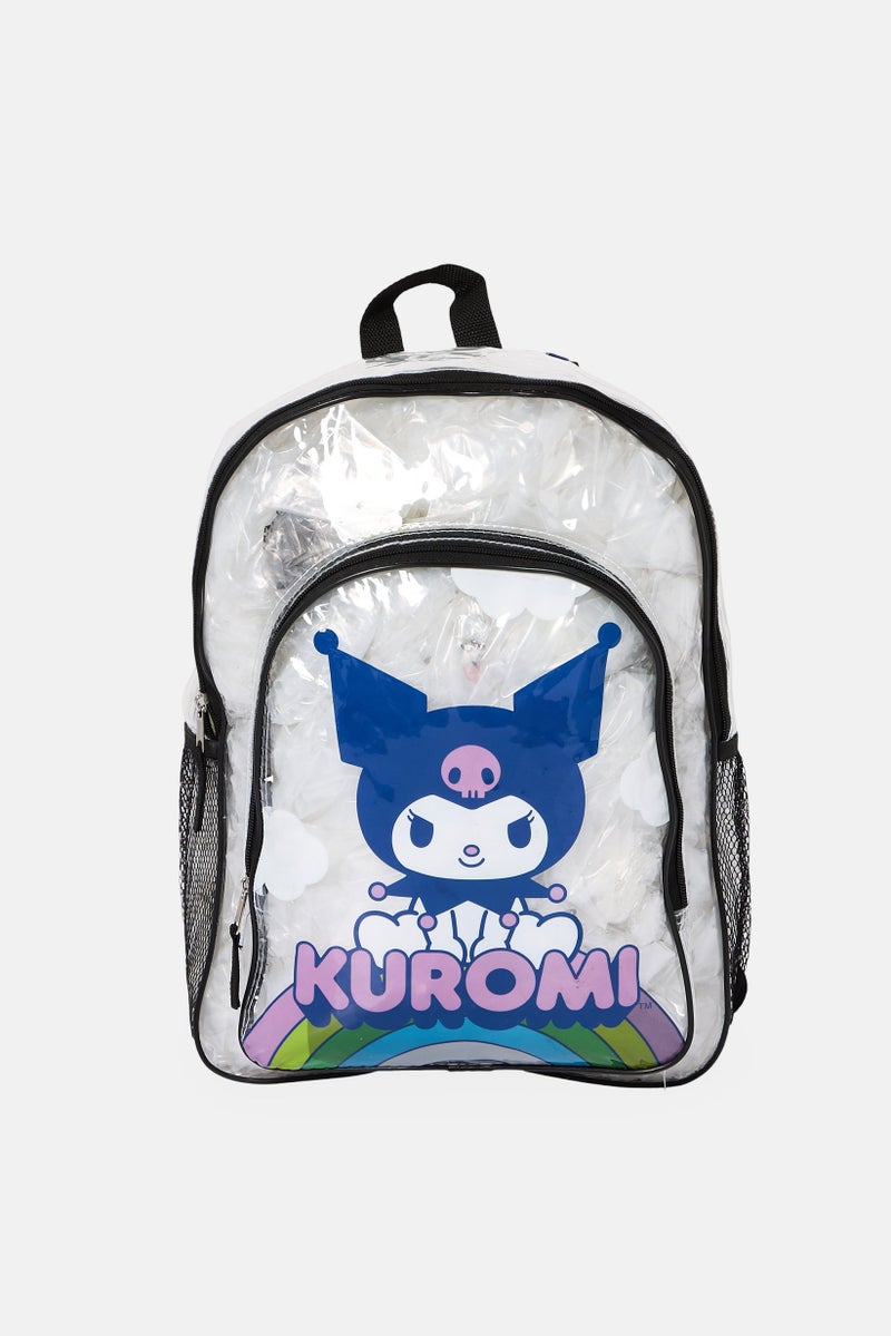 Sanrio حقيبة ظهر للأطفال الفتيات من كيرومي هالو كيتي، شفافة - Image 1