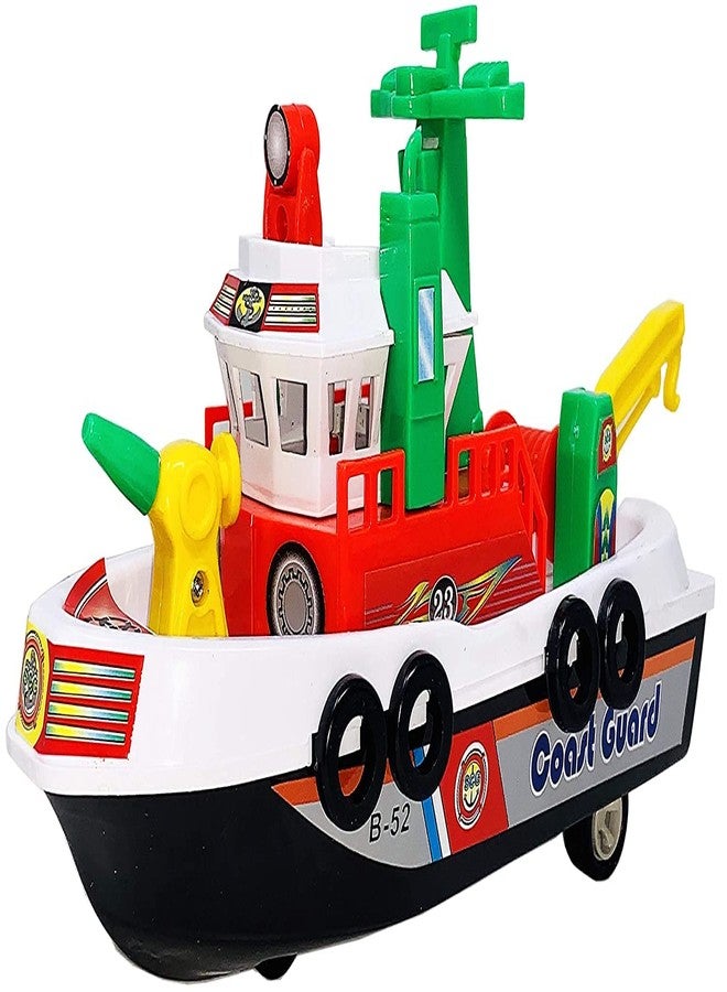 VELOCIOUS Pull Back Water Boat Toy for Kids Pull Back Toy for Kids, Kids Toy, Toy for Boys, Toys for 3 to 5 Year Old (Multicolored) - Image 1