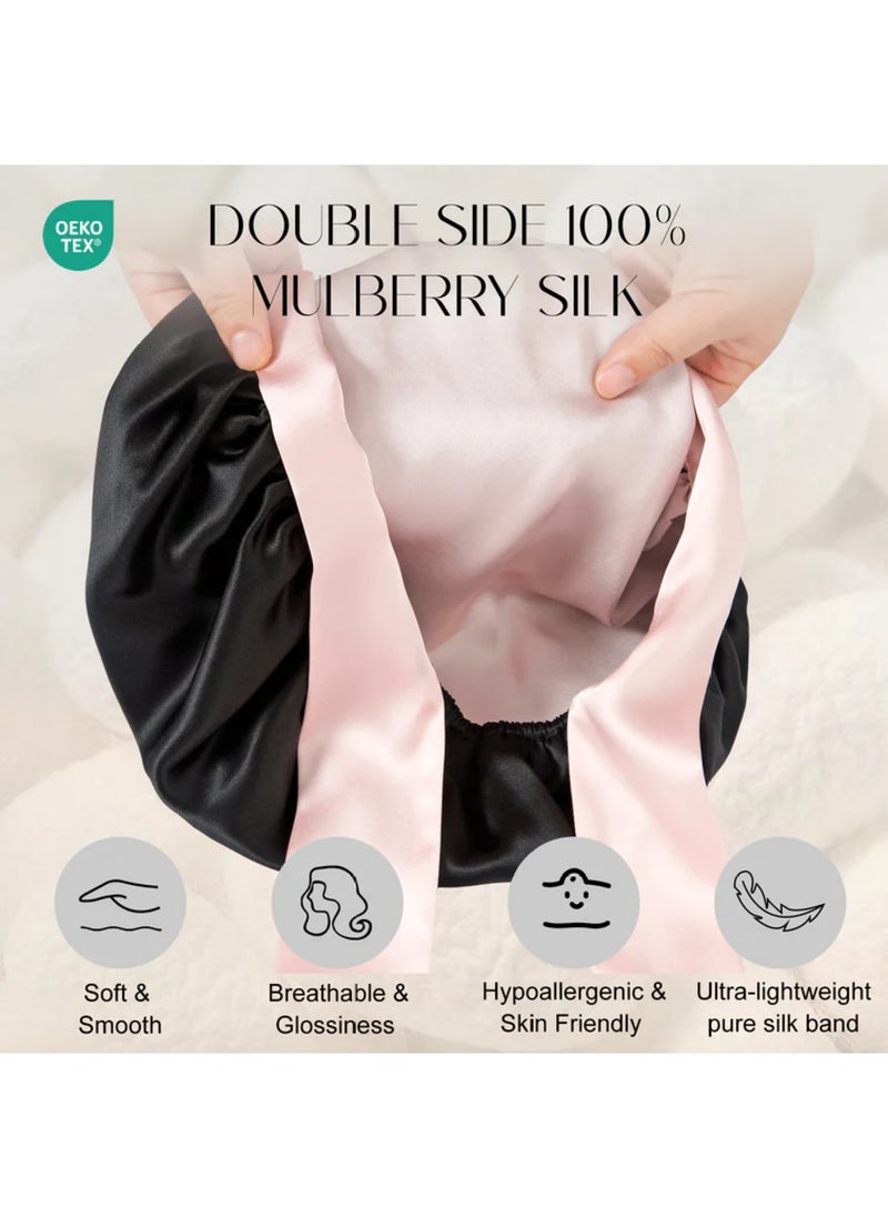 ZIMASILK 100% Double Layered Silk Sleep Cap  - Image 2