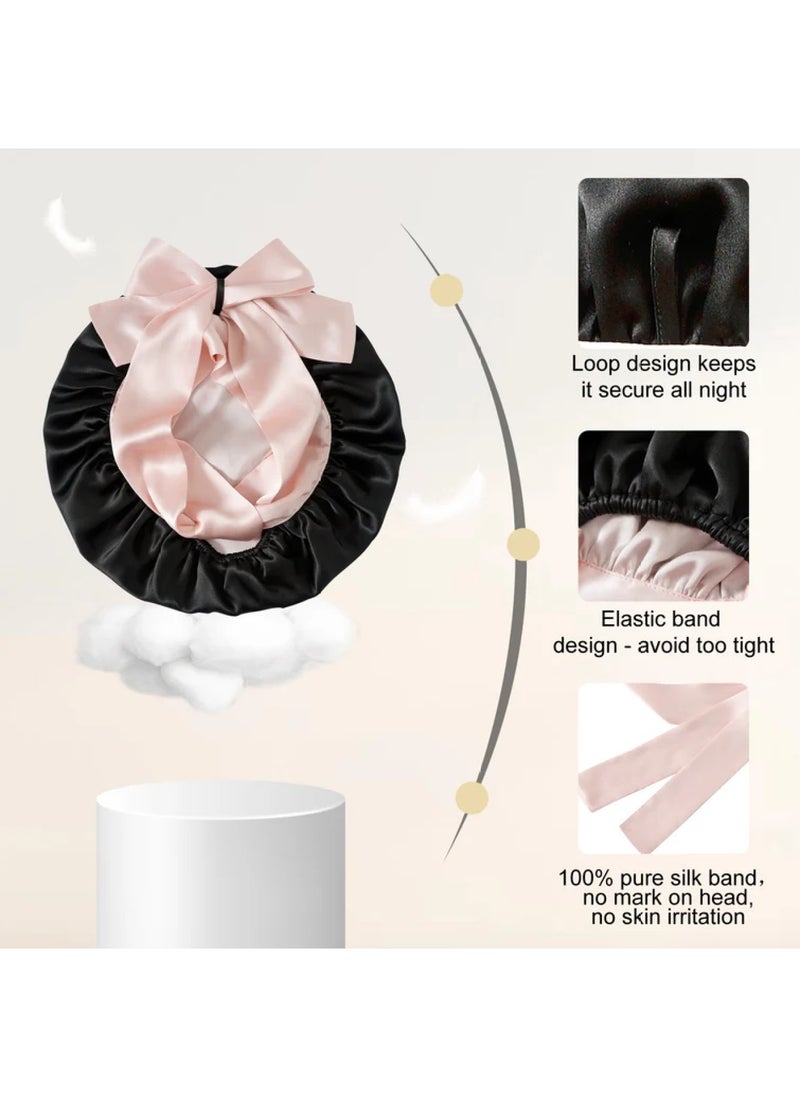 ZIMASILK 100% Double Layered Silk Sleep Cap  - Image 4