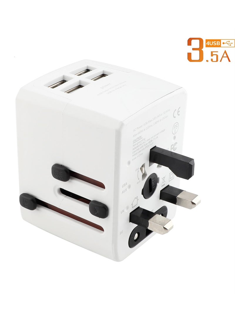 محول قابس السفر العالمي، محول قابس متعدد الوظائف لأوروبا وأمريكا، محول طاقة دولي شامل - Image 1