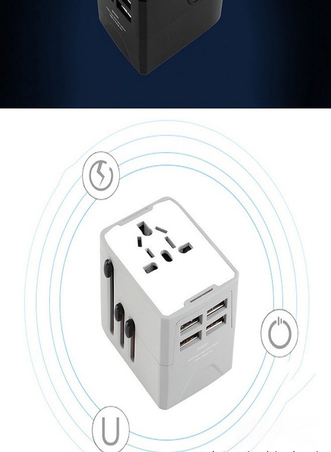 محول قابس السفر العالمي، محول قابس متعدد الوظائف لأوروبا وأمريكا، محول طاقة دولي شامل - Image 3