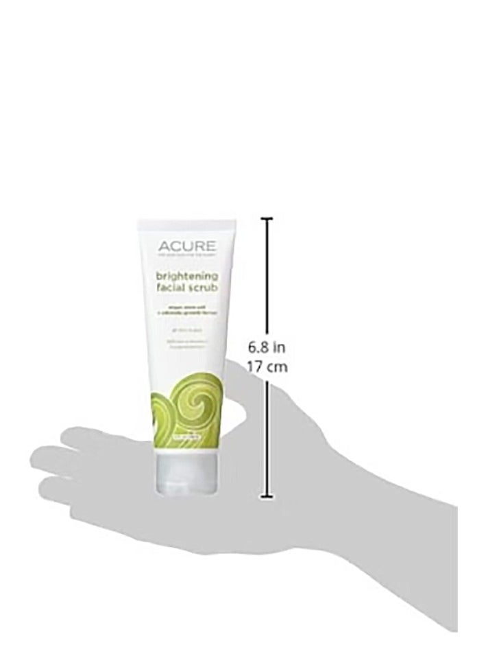 Acure Acure Brightening Facial Scrub | Exfoliating Face Scrub with Vitamin C & Sea Kelp | Paraben-Free, Vegan Pore Cleanser for Glowing Skin, Unclogs Pores & Reduces Dullness  - Image 5