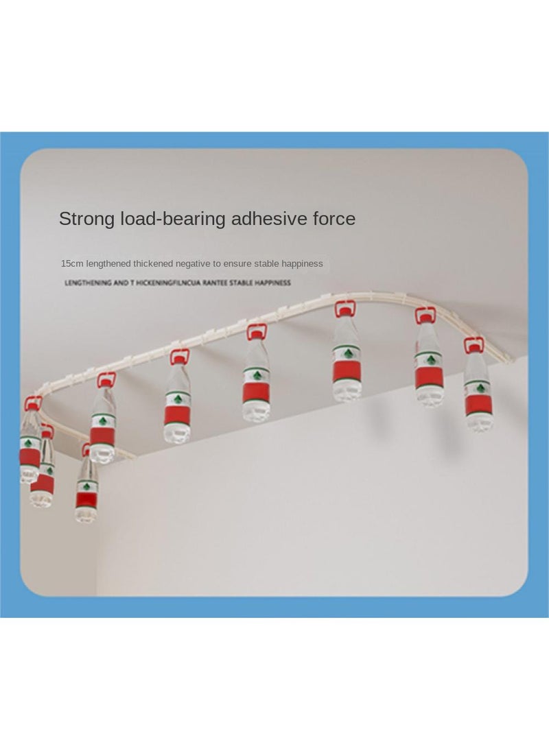 Bluejw ستارة سرير مع مسار انزلاقي مزدوج على شكل حرف U باللون الرمادي - Image 2