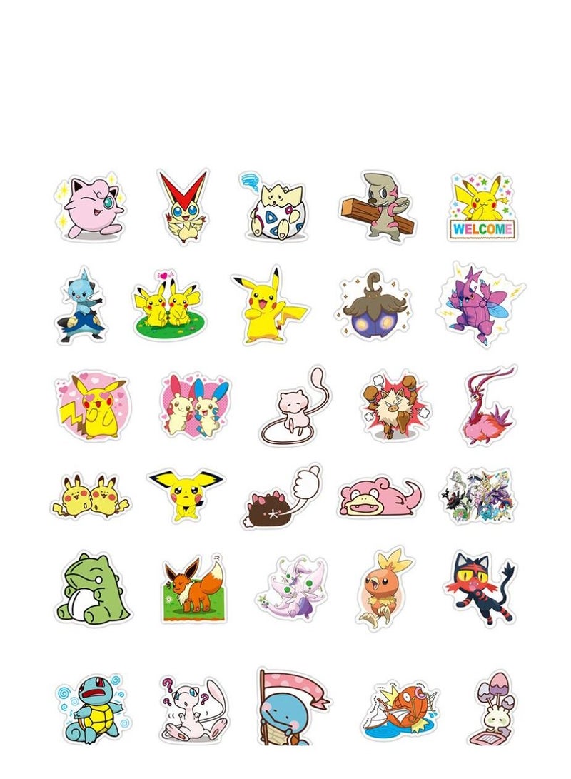 Y&D 50-Piece Pikachu pokemon Cute Vinyl Waterproof Sticker - Image 4