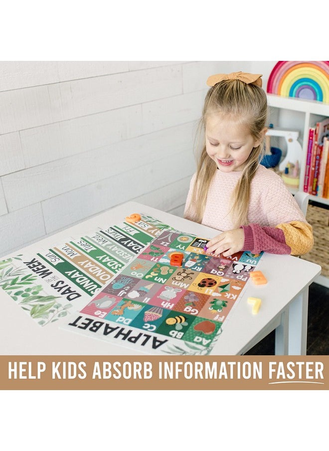 Hadley Designs Hadley Designs 16 Farmhouse Kids Educational Posters For Toddlers 1-3 - Pre K Learning Posters, Toddler Posters Educational, Alphabet Poster For Toddlers, Teacher Posters For Classroom Posters  - Image 3