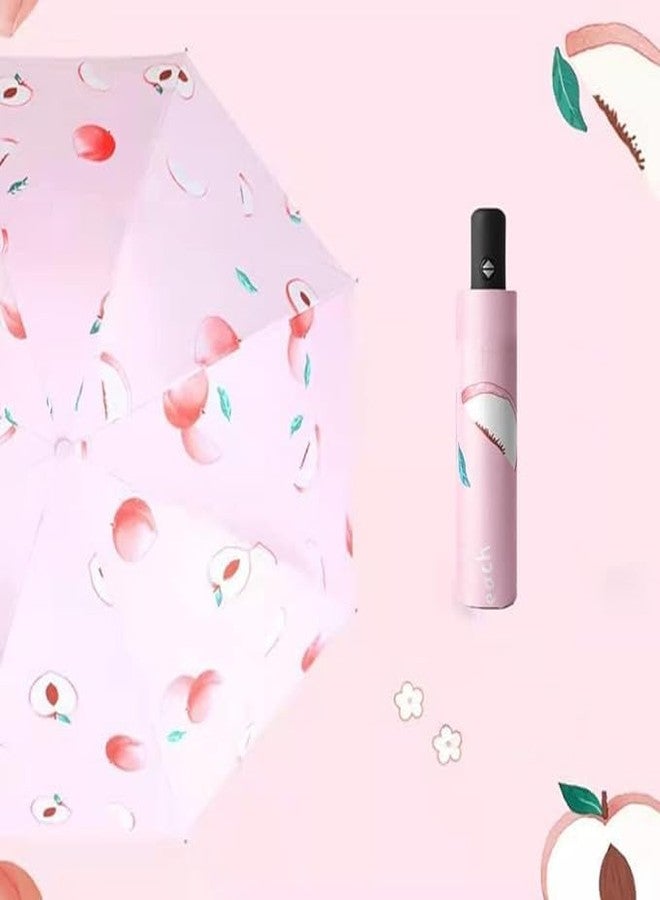 Muej Fancy Magic Umbrella Changing Secret Blossoms Occur Stylish Windproof Double Layer with Water Magic Print 3 Fold Umbrella for Girls, Women, Boys (Fruit Printed) - Image 4
