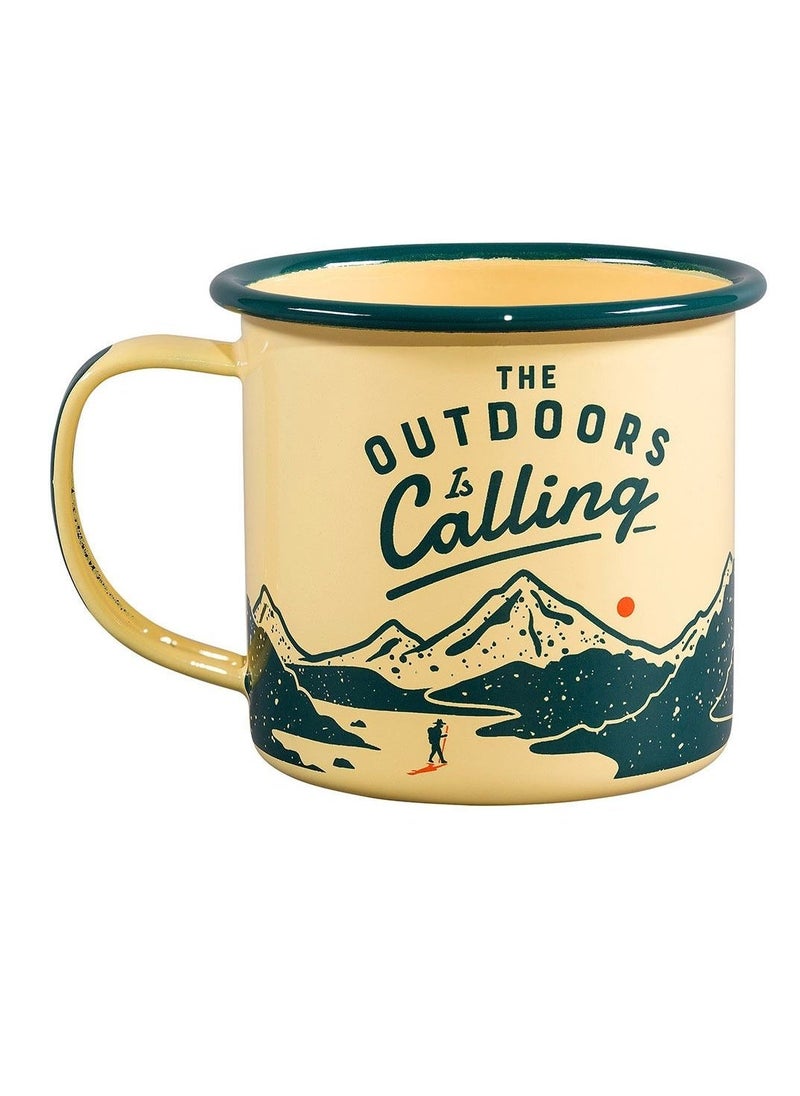 GENTLEMEN'S HARDWARE Enamel Mug - The Outdoors is Calling  - Image 3