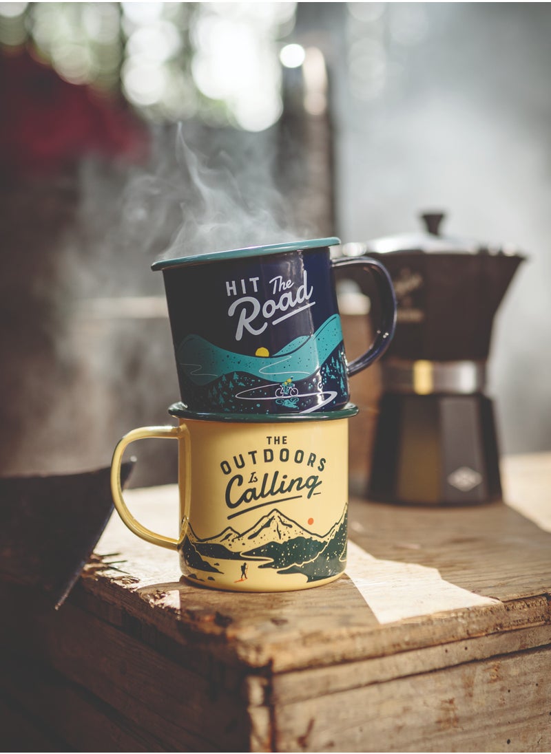 GENTLEMEN'S HARDWARE Enamel Mug - The Outdoors is Calling  - Image 4