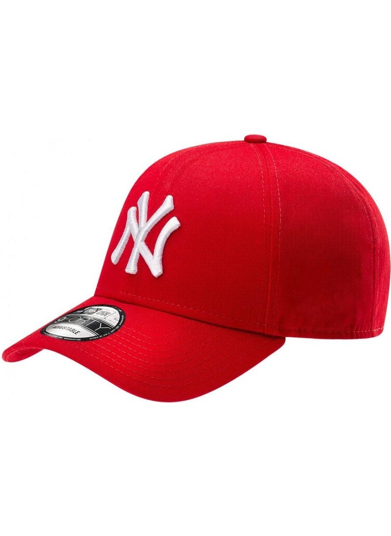 Takı Dükkanı Jewelry Shop White Embroidered Red NY Cap Unisex Hat cp220  - Image 1