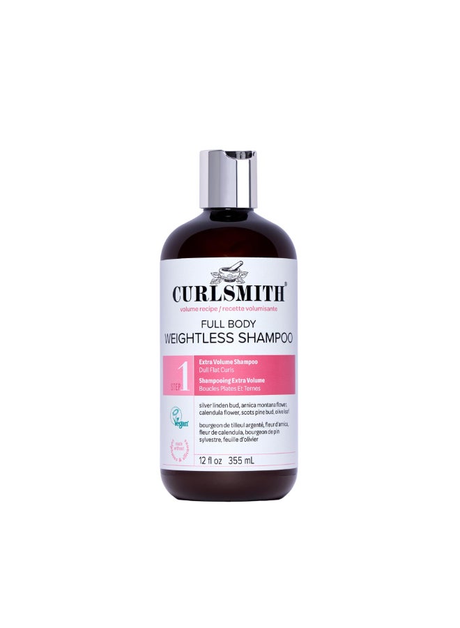 CURLSMITH Full Body Weightless Shampoo A Volumizing Shampoo for Curls Removes Buildup and Cleanses For All Curl Types Vegan Cruelty Free 12 oz - Image 2